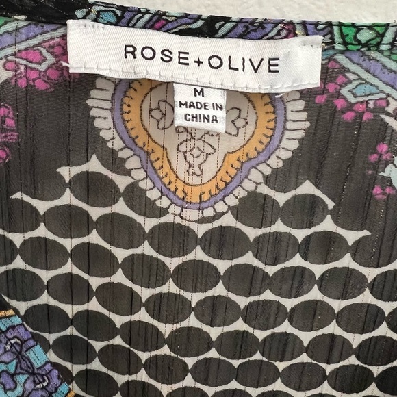 Colorful paisley sheer top - Picture 5 of 16